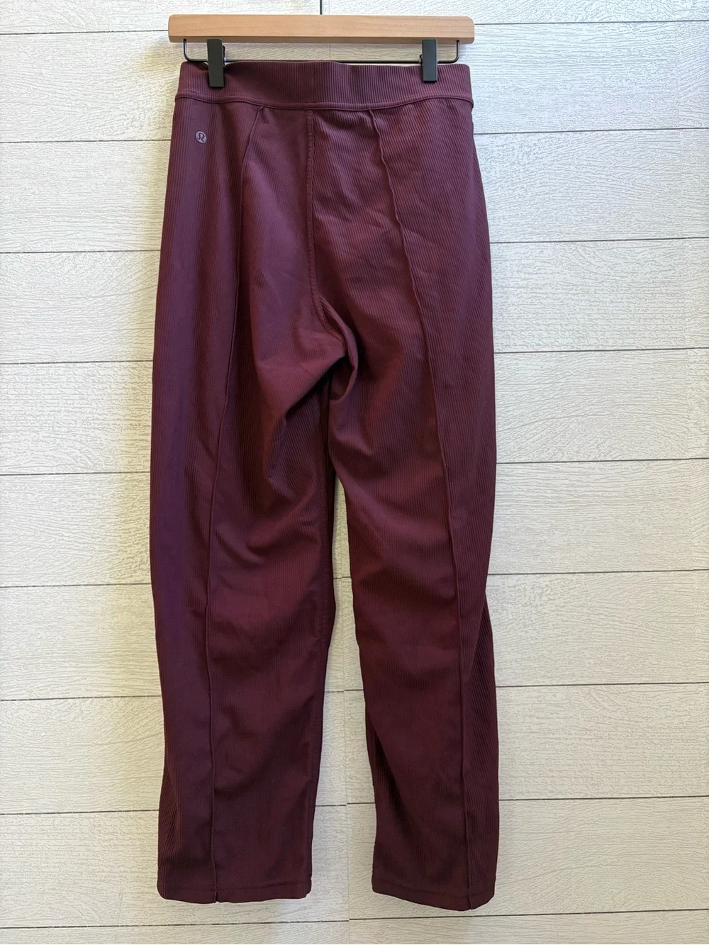 Lululemon Urban Strides Super High Rise Ribbed Pants Merlot Size 6/ 25” Inseam